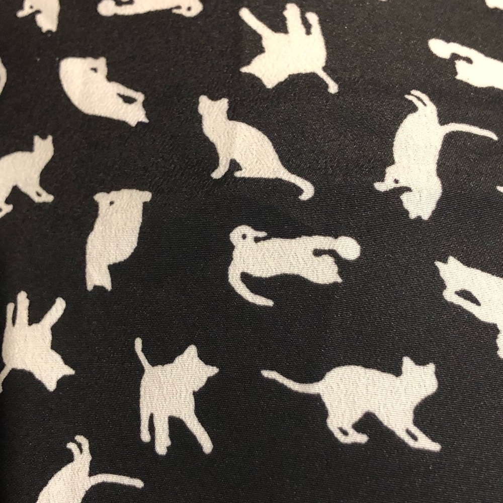 Dress- Black and White Cat Patterns- Size Small - Picture 4 of 5